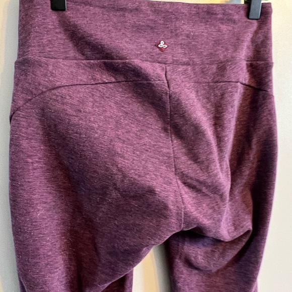 Prana Thick Stretchy Purple Pink Fuschia Leggings Workout Pant Women Size Med - Picture 6 of 7